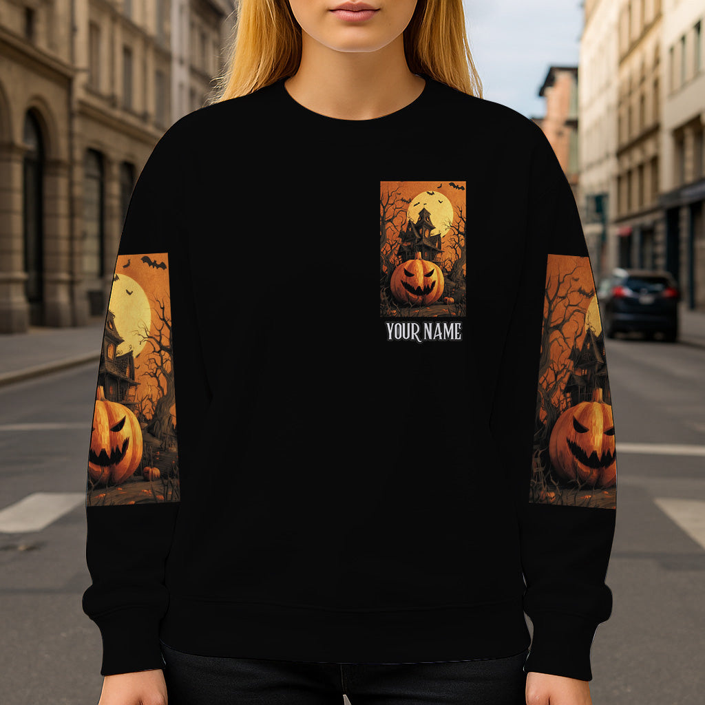 Château d'Halloween - T-shirt personnalisé Halloween intégral