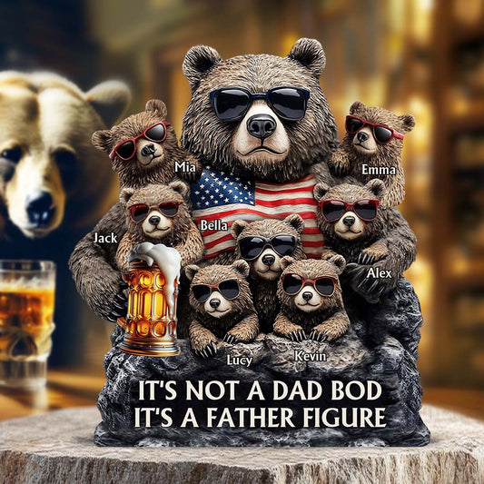 It's Not A Dad Bod - Personalized Father Custom Shaped Acrylic Plaque