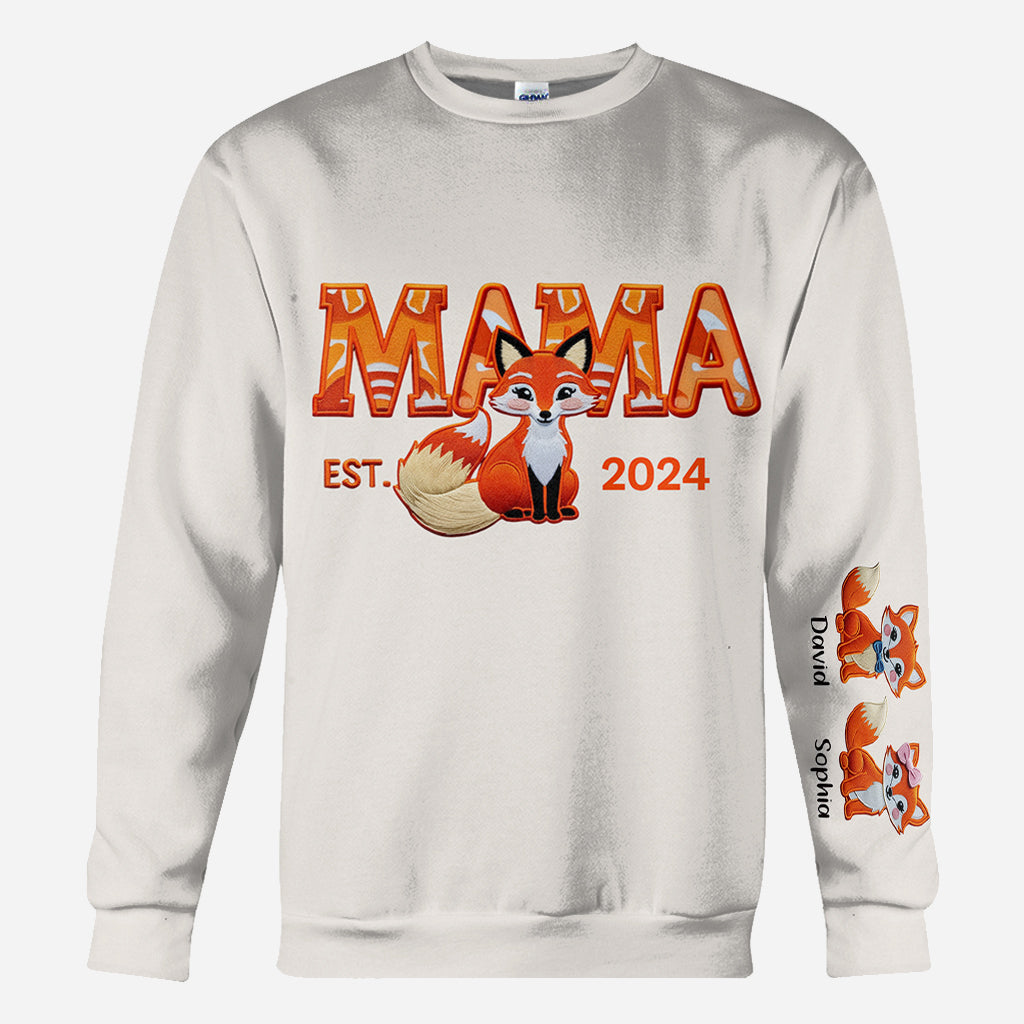 Mama Fox - Personalized Mother All Over Shirt