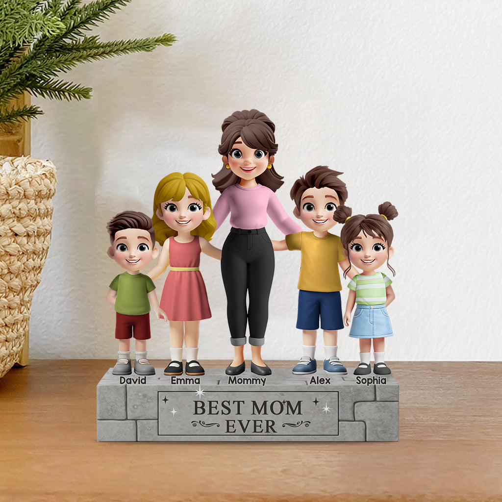 Best Dad Ever - Personalized Father Custom Shaped Acrylic Plaque