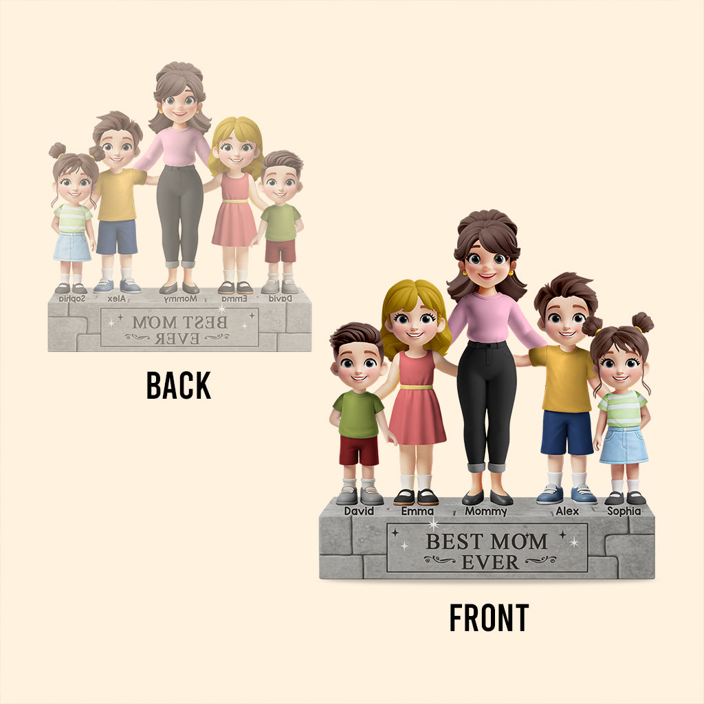 Best Dad Ever - Personalized Father Custom Shaped Acrylic Plaque