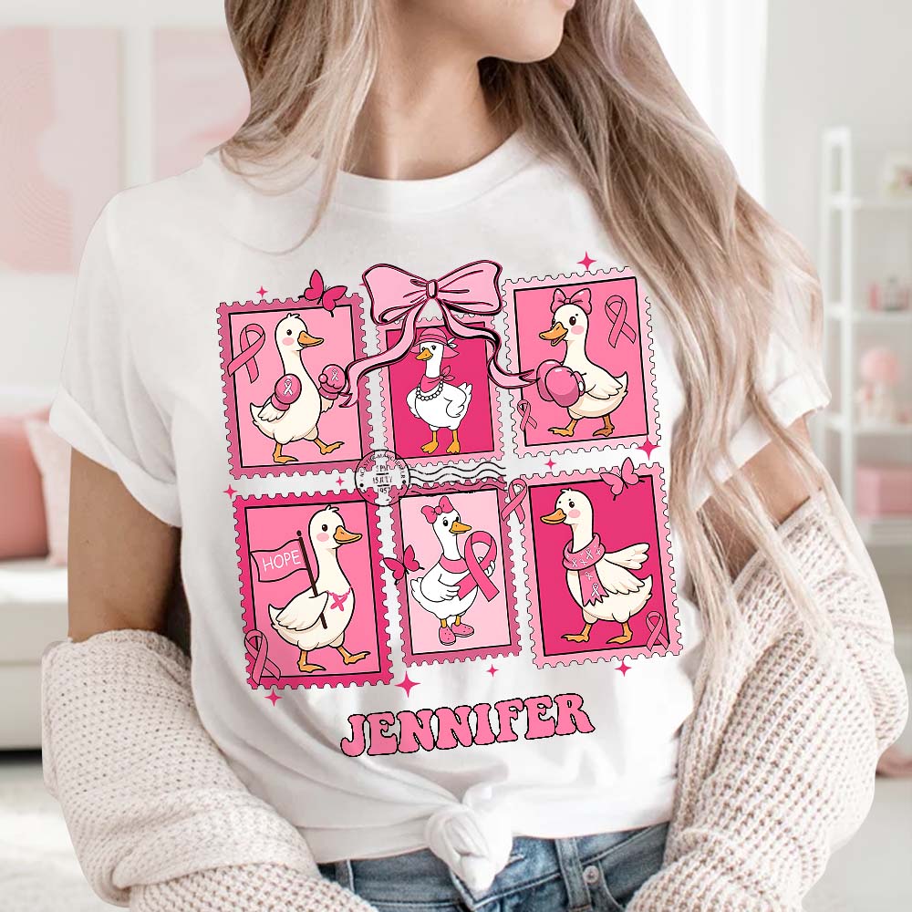 En octobre, on porte du rose - T-shirt et sweat à capuche personnalisés pour la sensibilisation au cancer du sein