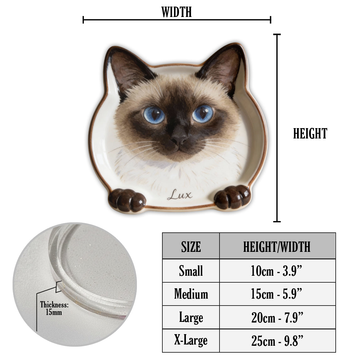 Photo personnalisée - Plateau de rangement pour chat
