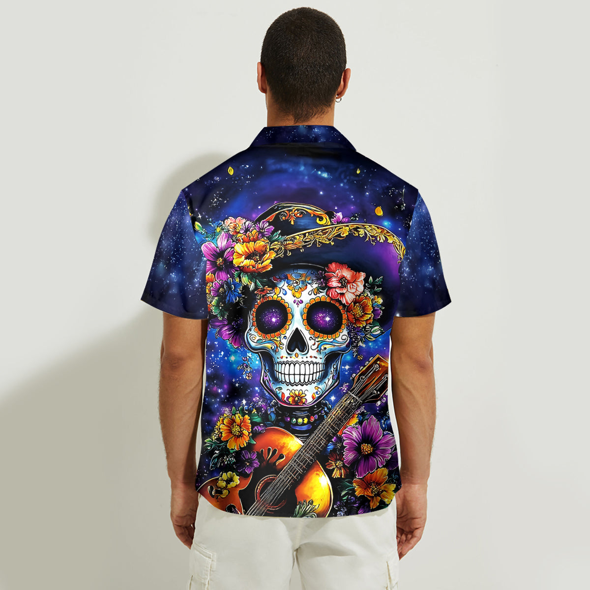 Jusqu'à ce que la mort nous sépare - Chemise hawaïenne et robe sans manches personnalisées à motif tête de mort