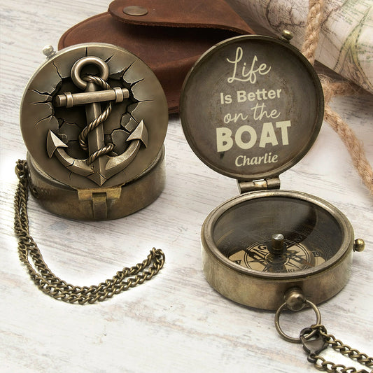 Vie marine nautique - Boussole de navigation personnalisée