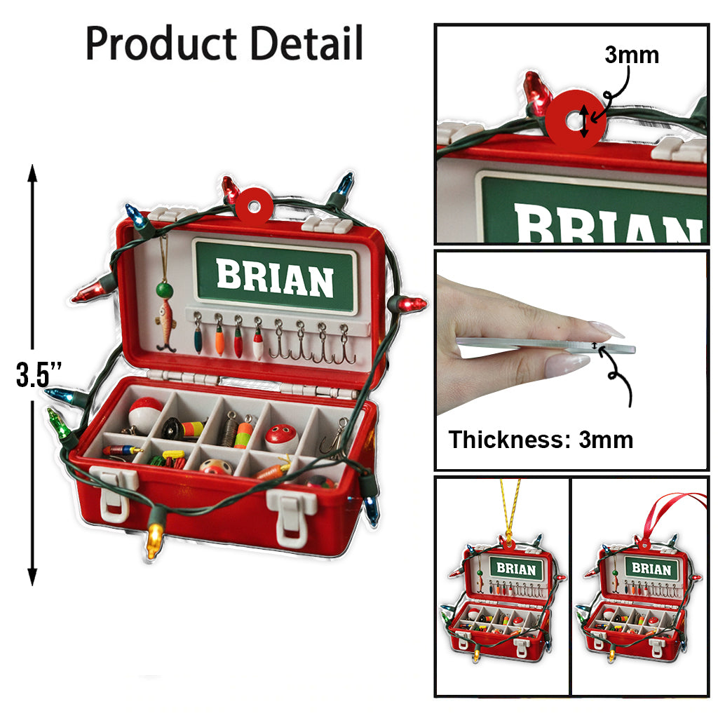 Joyeux Noël des poissons - Ornement de pêche personnalisé