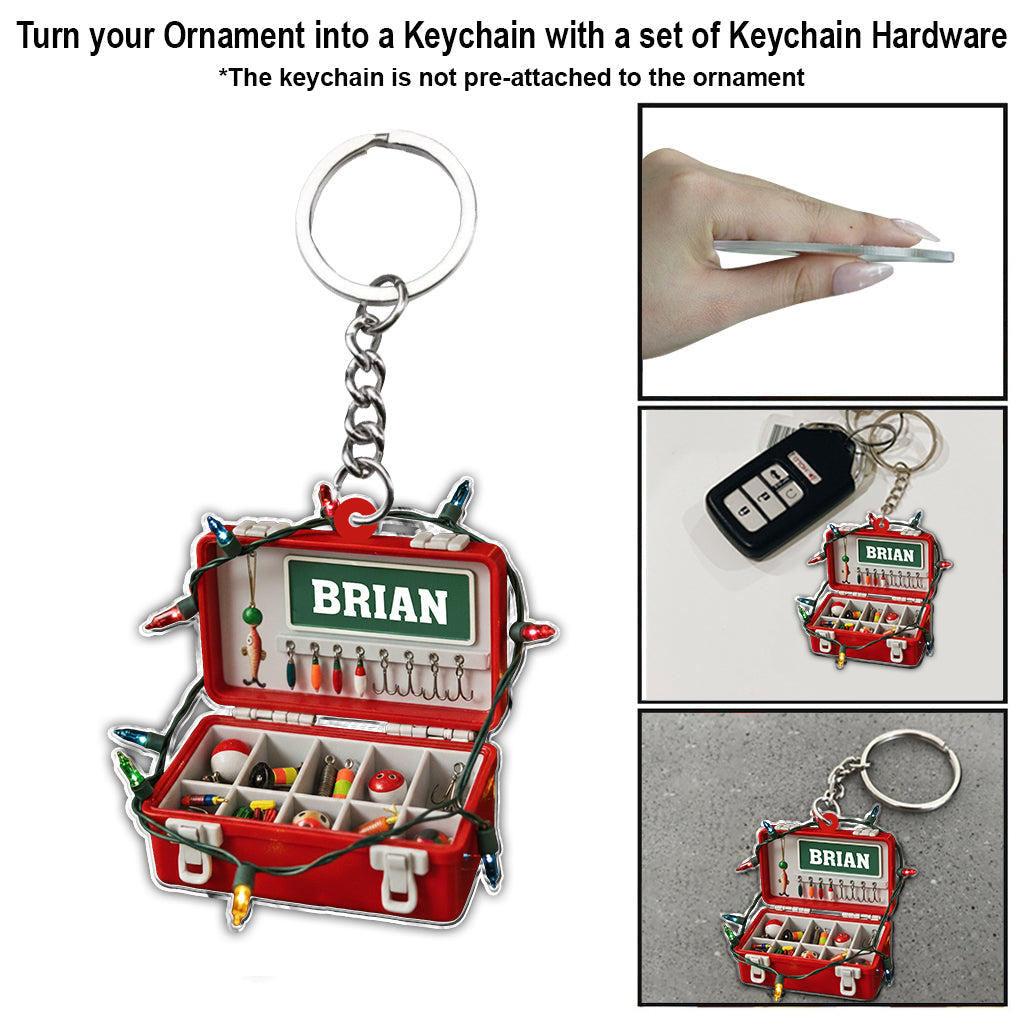 Joyeux Noël des poissons - Ornement de pêche personnalisé