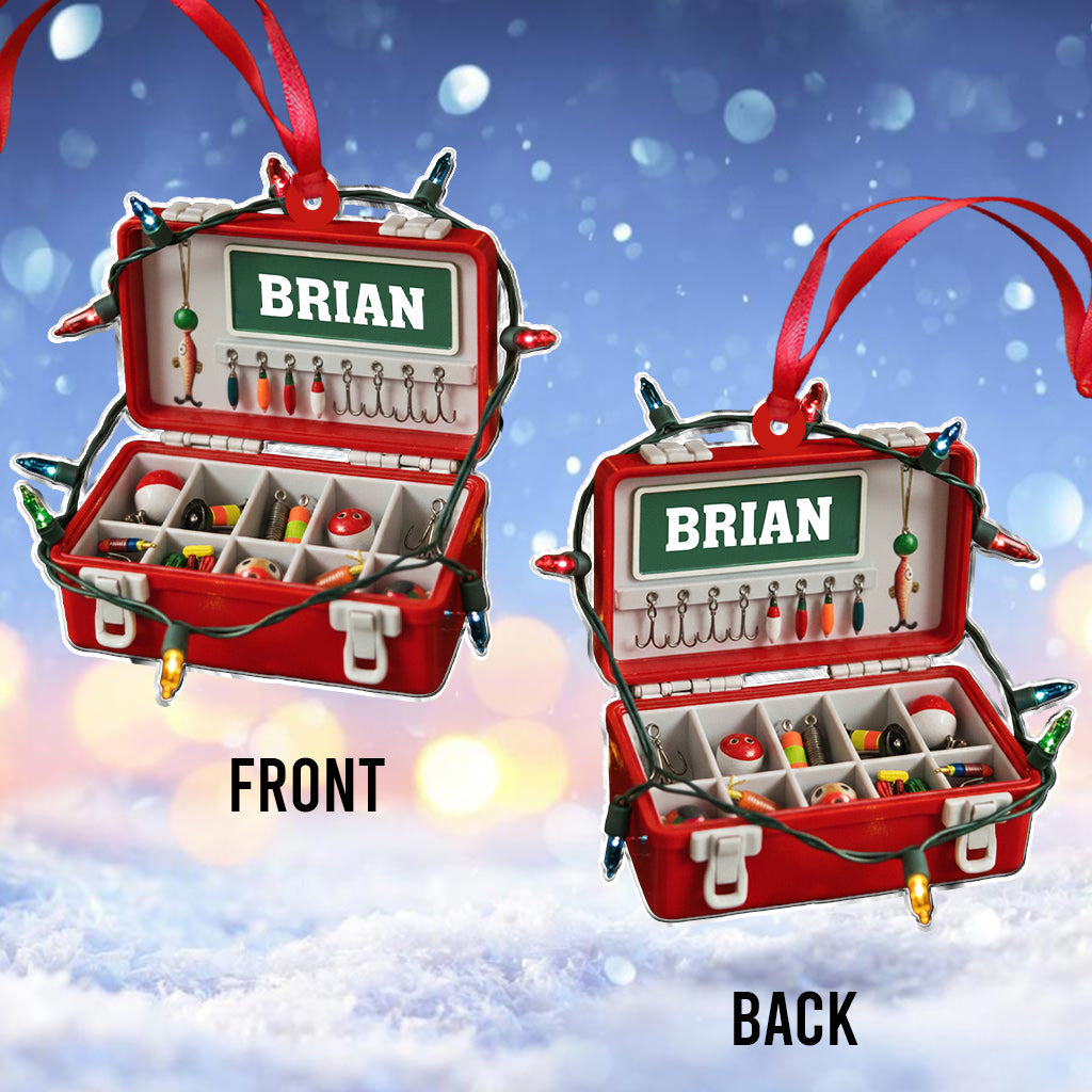 Joyeux Noël des poissons - Ornement de pêche personnalisé