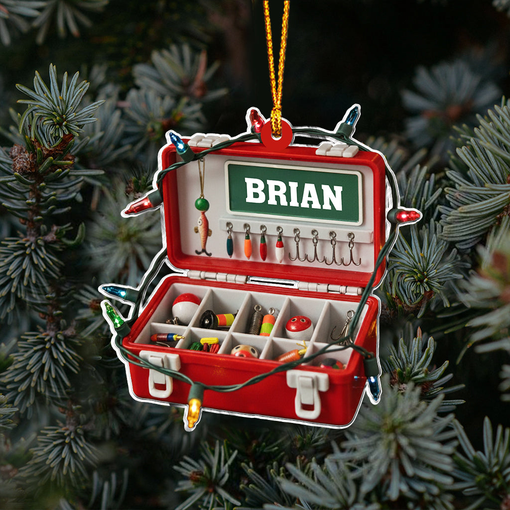 Joyeux Noël des poissons - Ornement de pêche personnalisé