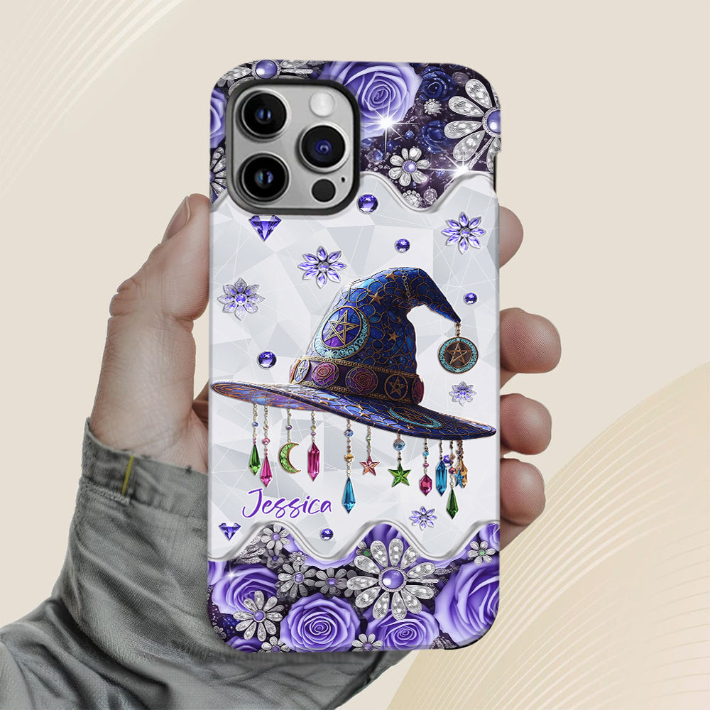 Magnifique chapeau de sorcière - Coque de téléphone personnalisée avec imprimé intégral de sorcière