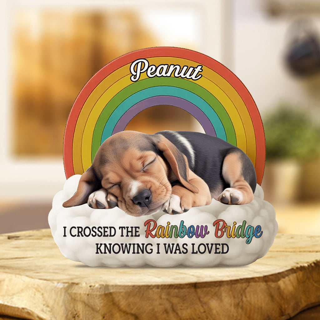 Photo personnalisée « À jamais dans mon cœur » - Plaque acrylique personnalisée pour chien.