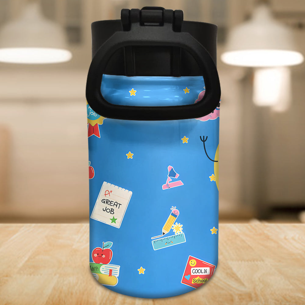 Back To School - Personalized Teacher Kids Water Bottle