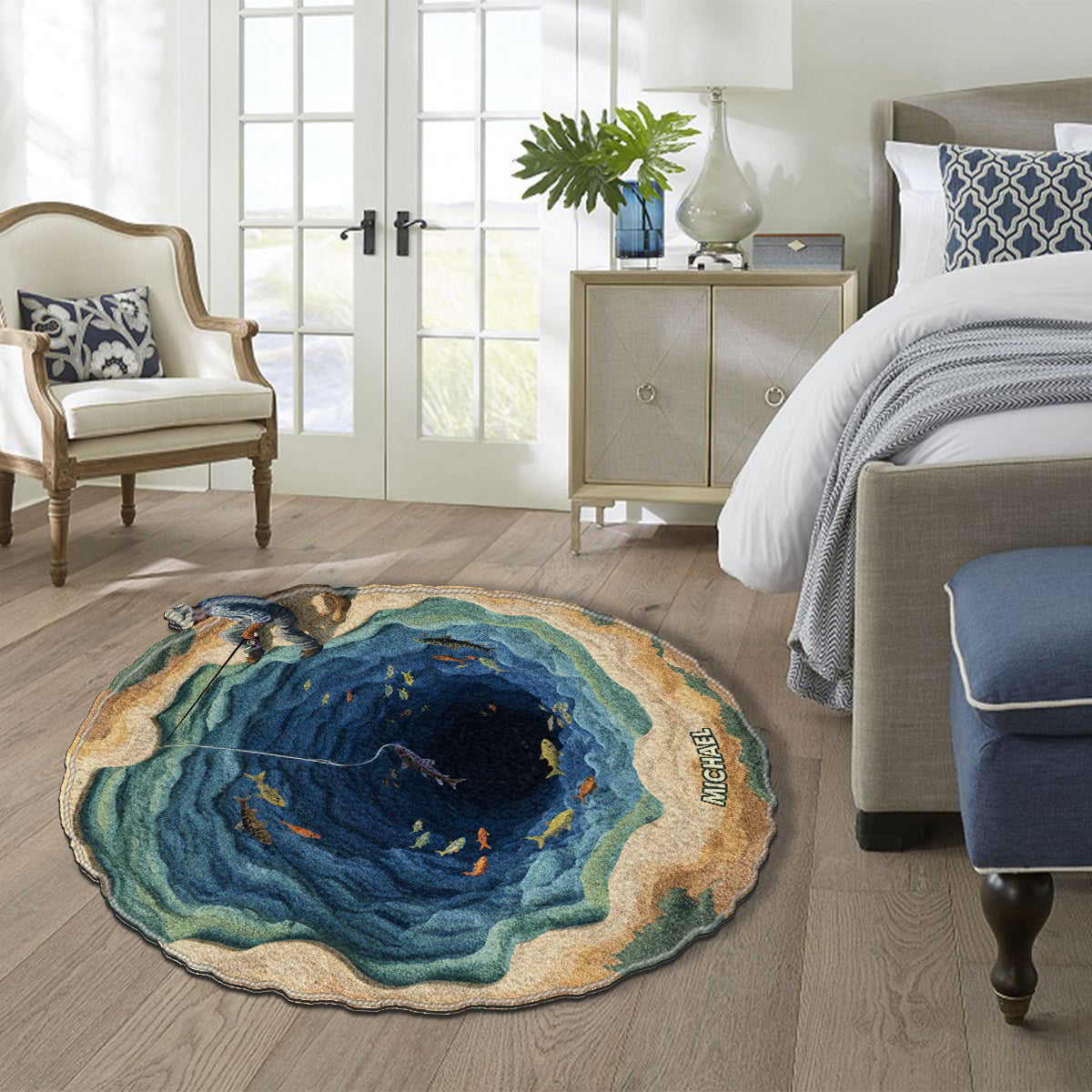 Cool Fishing - Personalized Fishing Non-Slip Tufted Rug