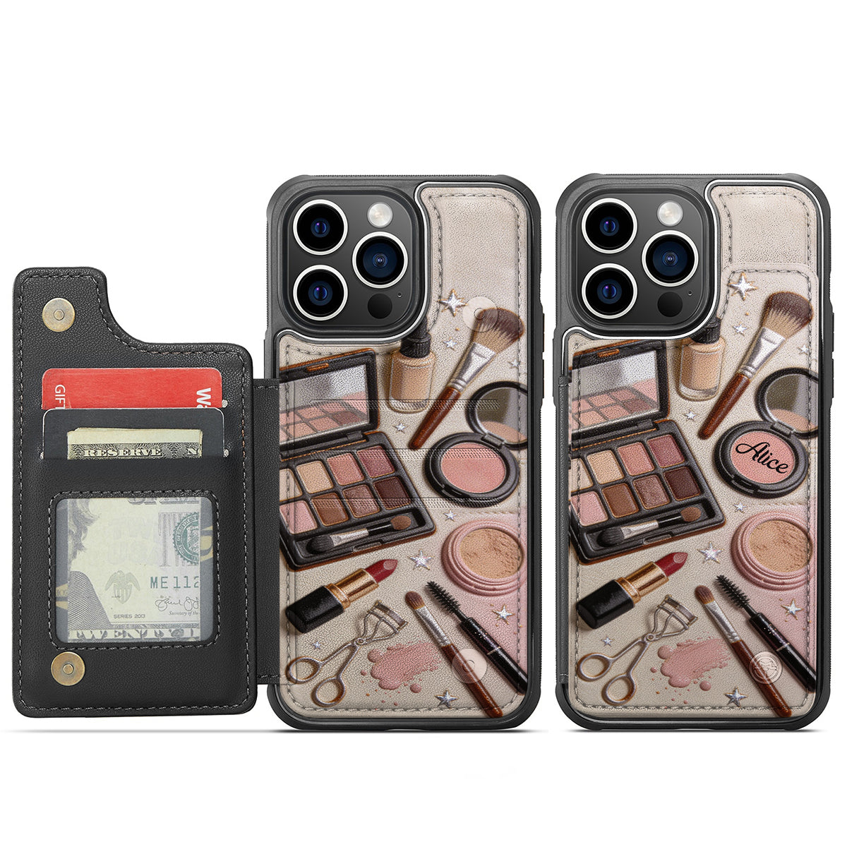 Makeup Artist - Personalized Makeup Fully Printed Wallet Phone Case