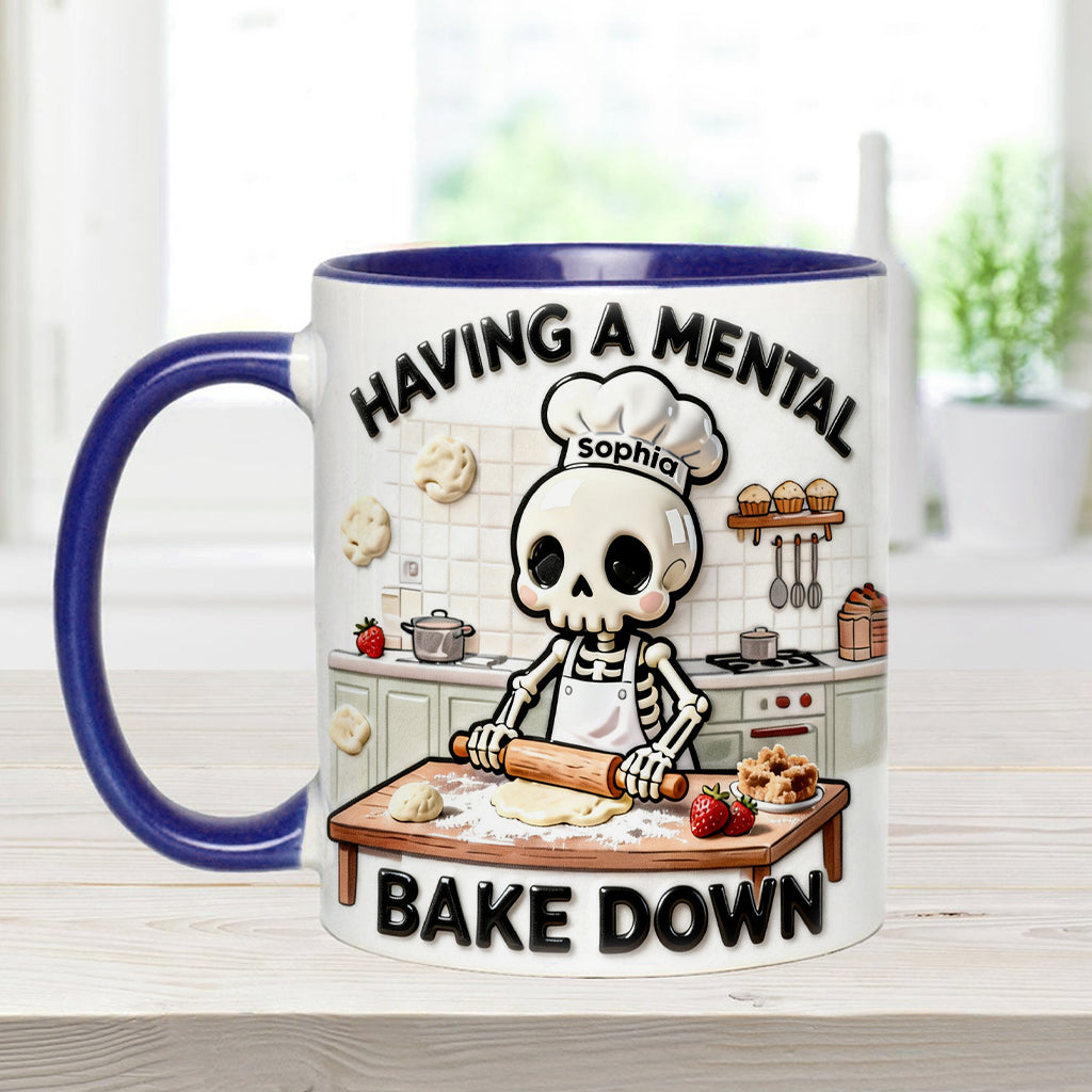 Se détendre en cuisinant - Mug et sous-verre personnalisés pour la pâtisserie