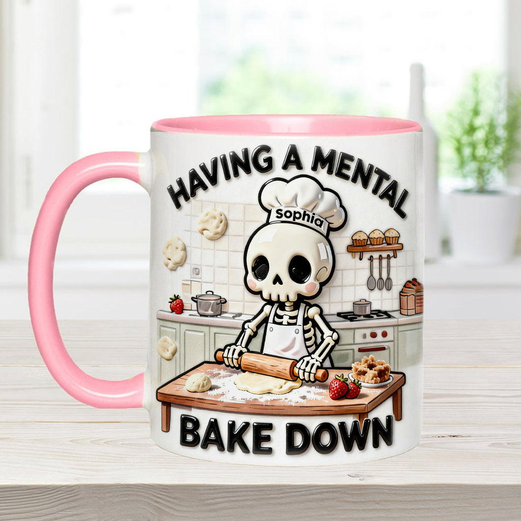 Se détendre en cuisinant - Mug et sous-verre personnalisés pour la pâtisserie