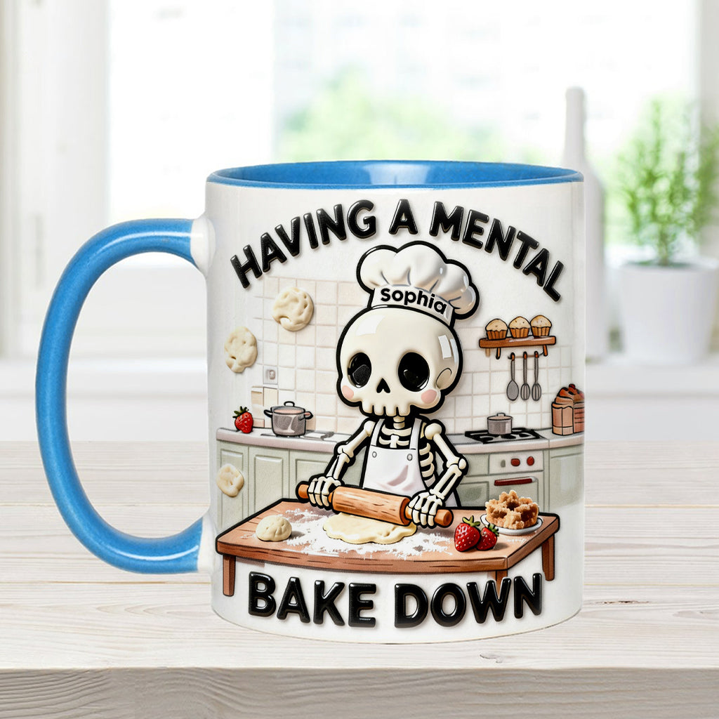 Se détendre en cuisinant - Mug et sous-verre personnalisés pour la pâtisserie
