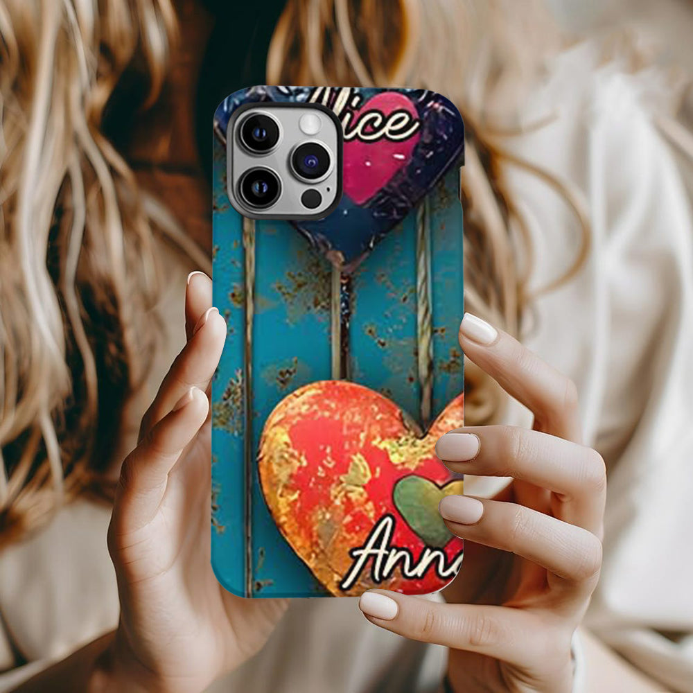 Grandma's Mom's Sweethearts - Personalized Grandma Full Print Phone Case