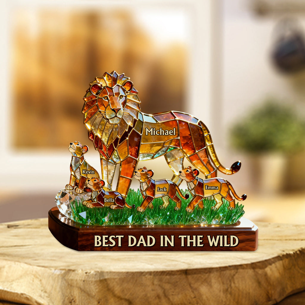 Meilleur Papa Dans La Nature - Plaque Acrylique Personnalisée