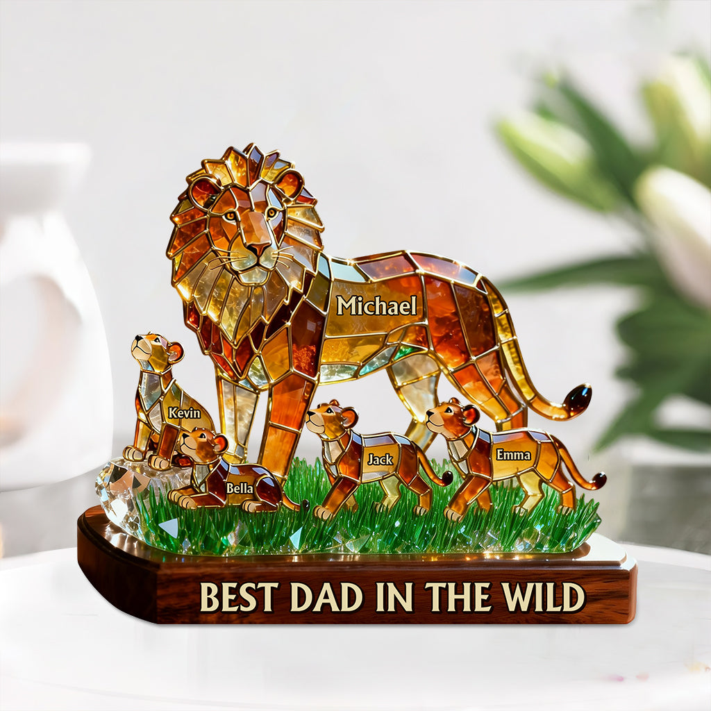 Meilleur Papa Dans La Nature - Plaque Acrylique Personnalisée