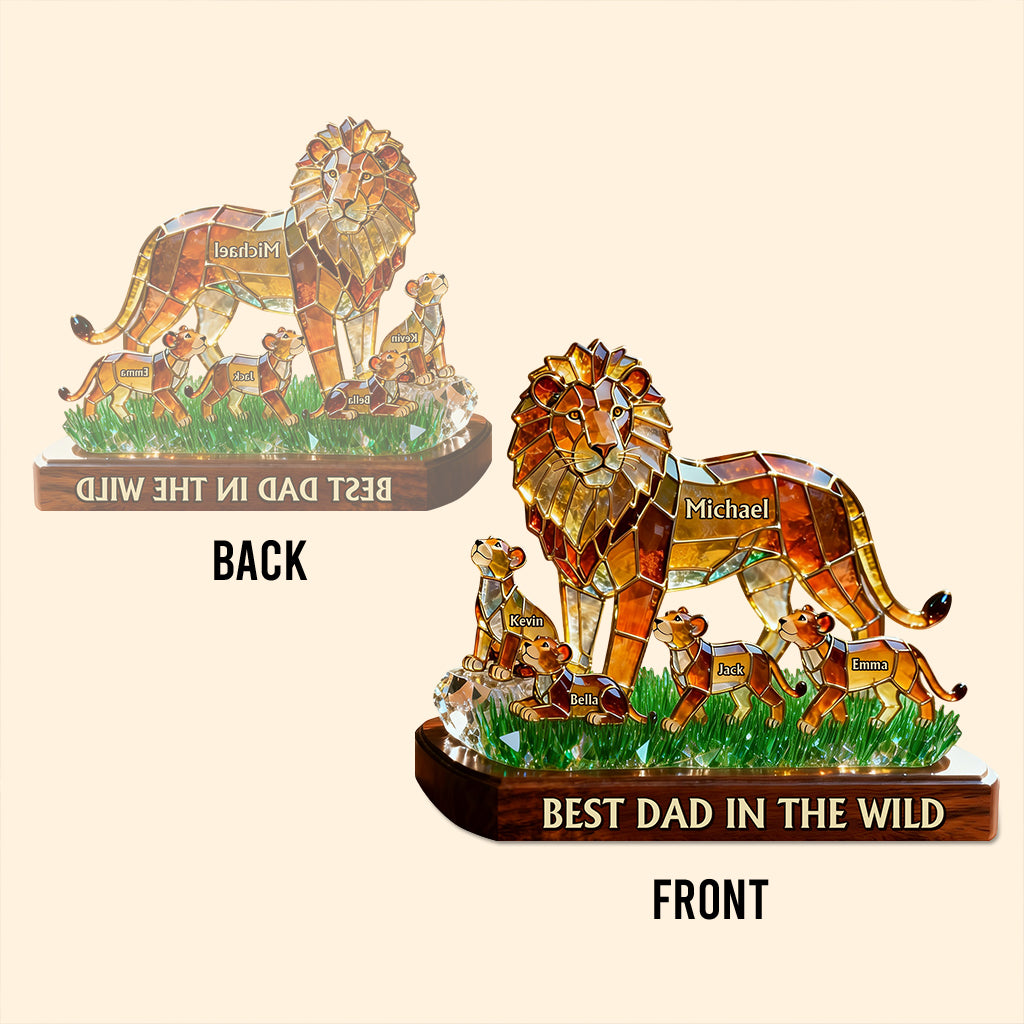 Meilleur Papa Dans La Nature - Plaque Acrylique Personnalisée