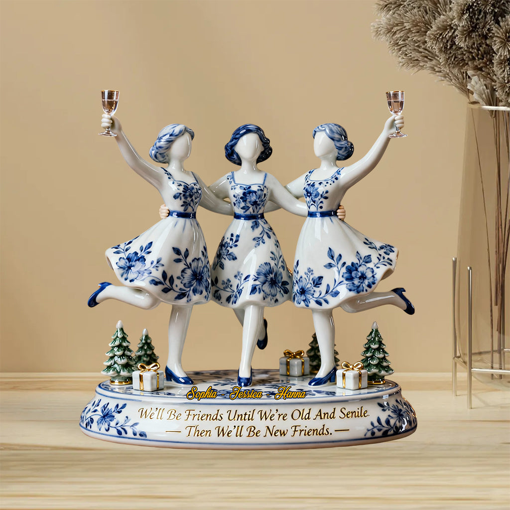 Nous serons amies - Plaque acrylique personnalisée pour meilleure amie