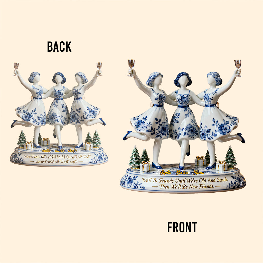 Nous serons amies - Plaque acrylique personnalisée pour meilleure amie