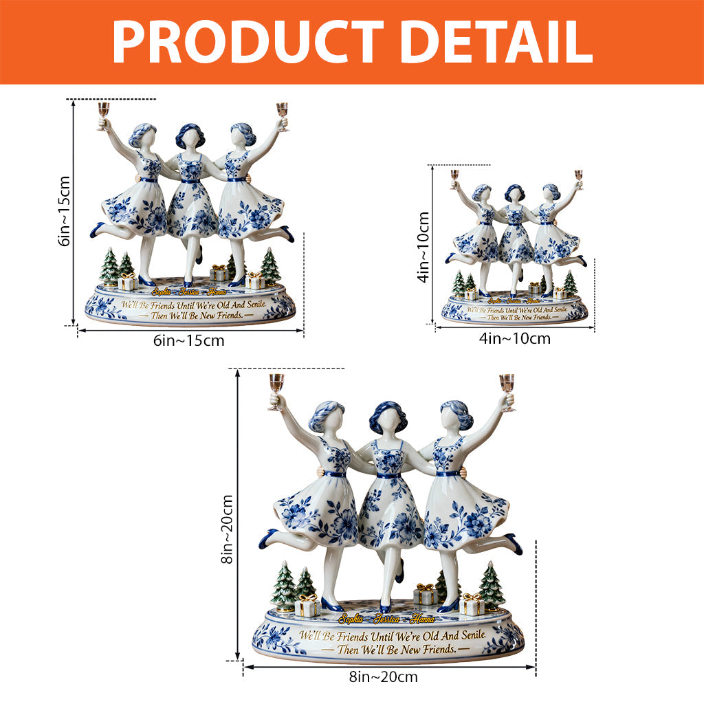 Nous serons amies - Plaque acrylique personnalisée pour meilleure amie