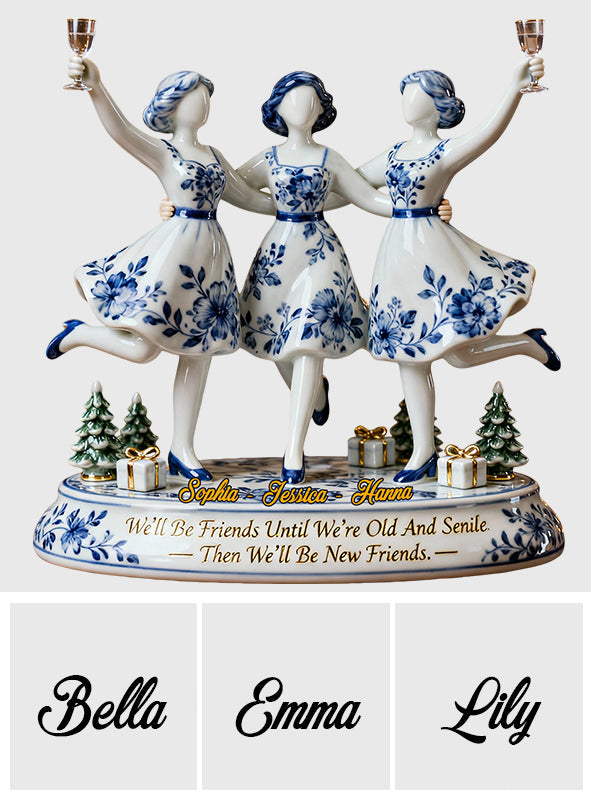 Nous serons amies - Plaque acrylique personnalisée pour meilleure amie