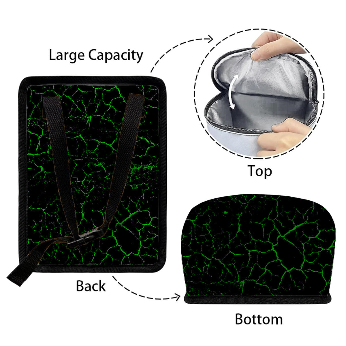 F Around And Find Out - Poubelle/organisateur de voiture portable personnalisé en forme de crâne