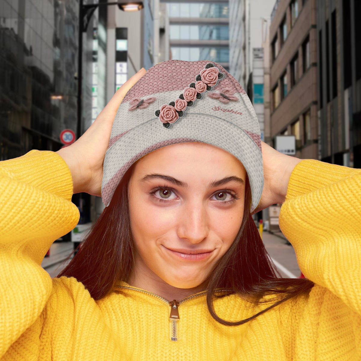 Amoureux de la pâtisserie - Bonnet de pâtisserie personnalisé avec écussons