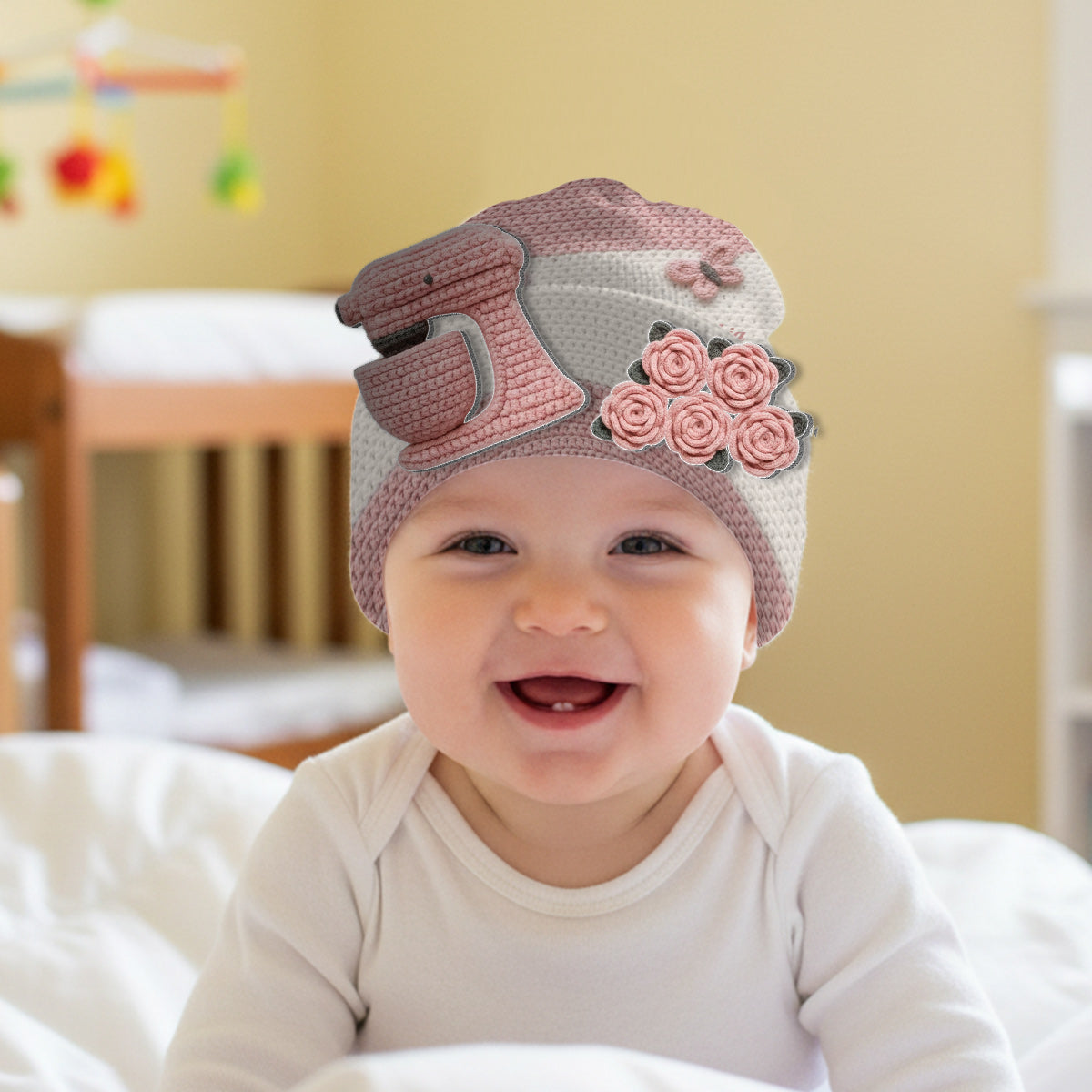 Amoureux de la pâtisserie - Bonnet de pâtisserie personnalisé avec écussons