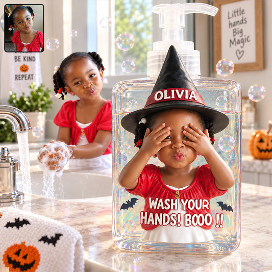 Lavez vos mains - Distributeur de savon personnalisé pour enfants