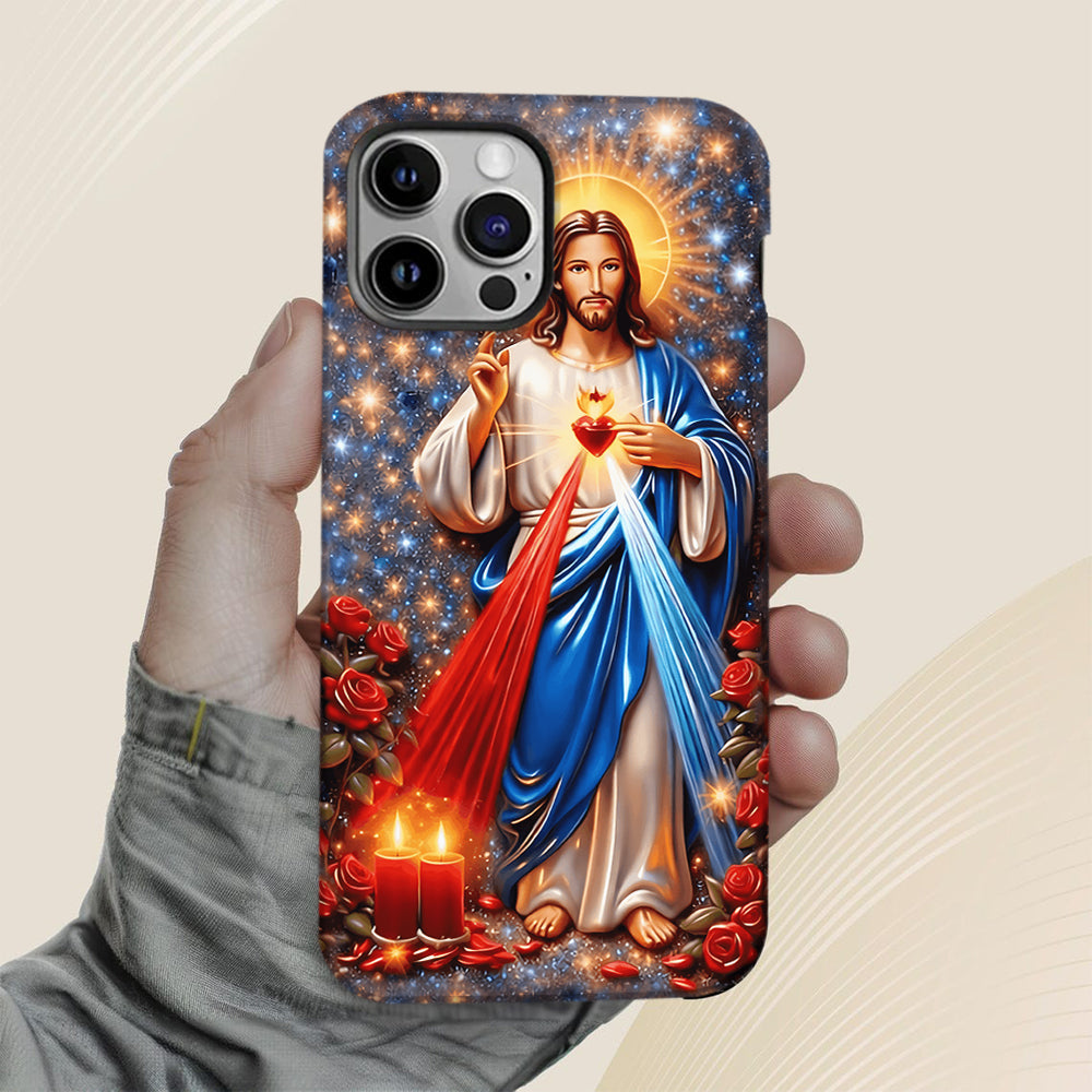 Sacré-Cœur de Jésus - Coque de téléphone personnalisée avec impression chrétienne intégrale