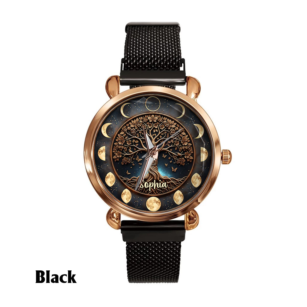 Moon Phase - Personalized Witch Women Hand Watch