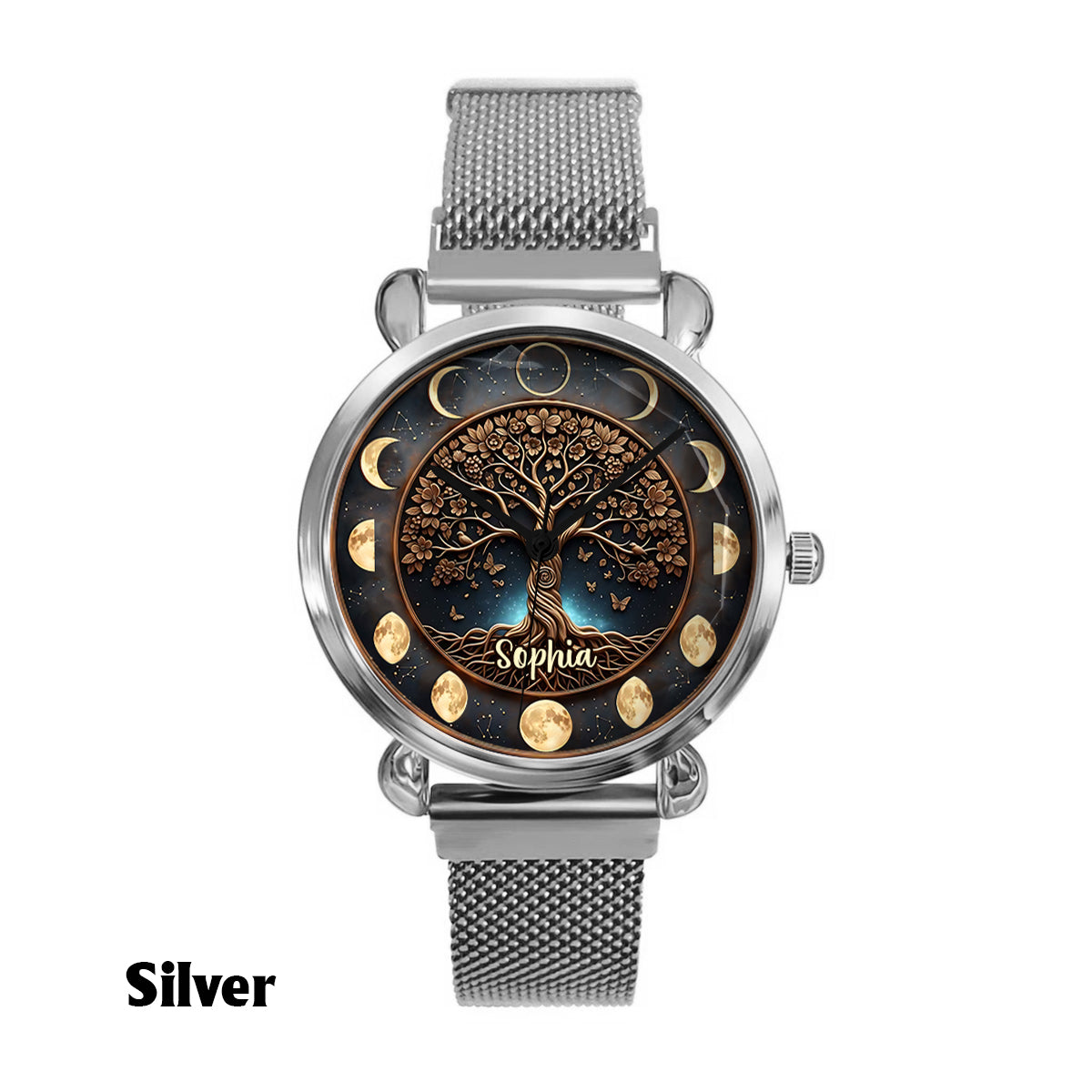Moon Phase - Personalized Witch Women Hand Watch