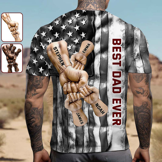 Best Dad Ever - Personalized Father All Over Shirt