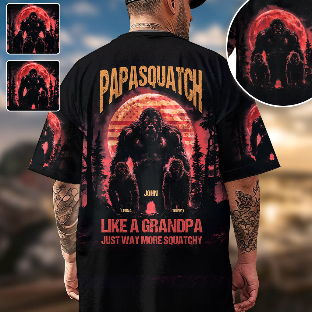 Papasquatch - T-shirt personnalisé pour papa