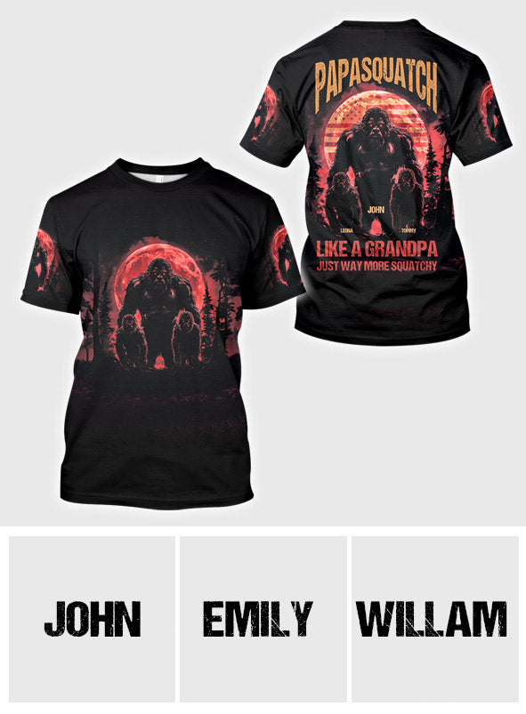 Papasquatch - T-shirt personnalisé pour papa