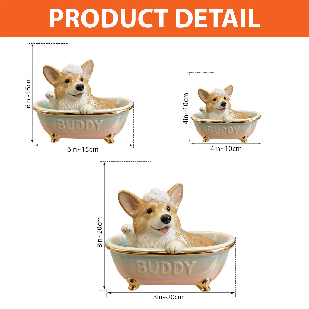 Lovely Dog Cat Pet Lovers Bathroom Decor - Personalized Dog Custom Shaped Acrylic Plaque