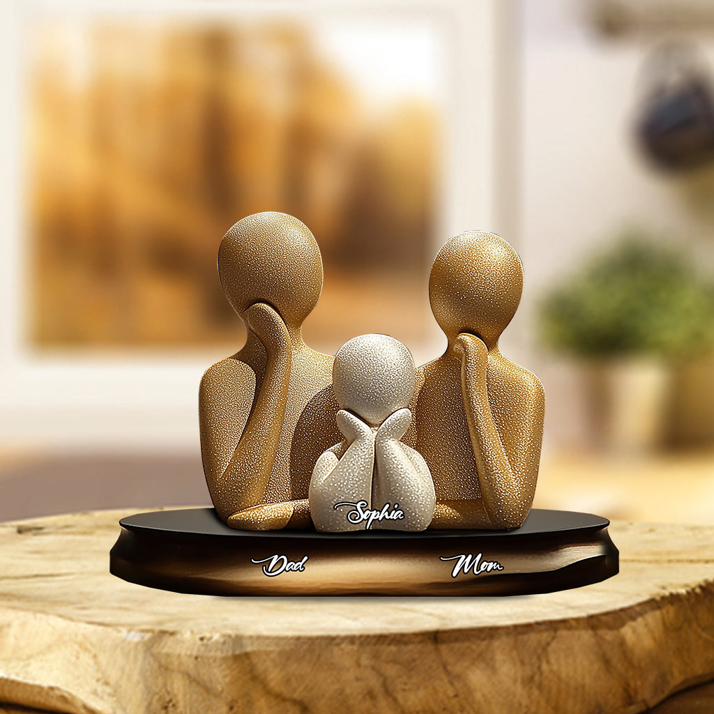 Family Forever - Personalized Family Custom Shaped Acrylic Plaque