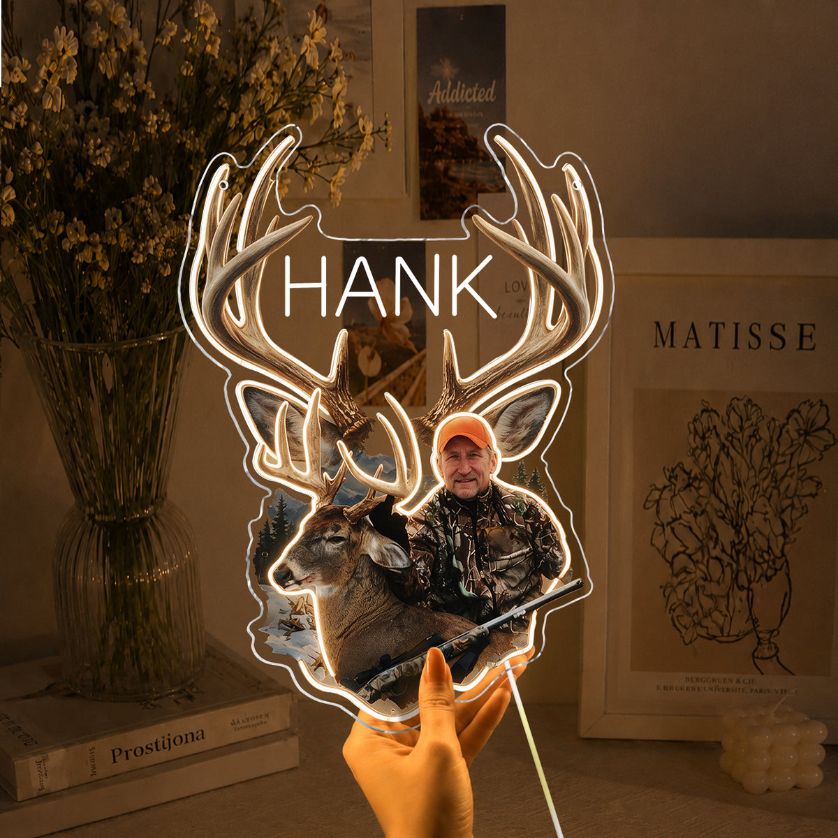 Custom From Any Photo - Personalized Hunting Neon LED Light Sign