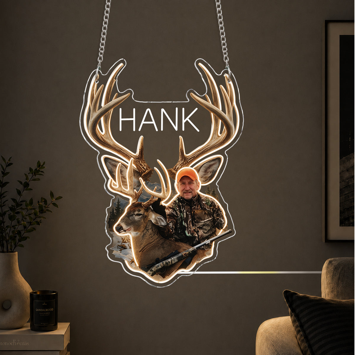 Custom From Any Photo - Personalized Hunting Neon LED Light Sign