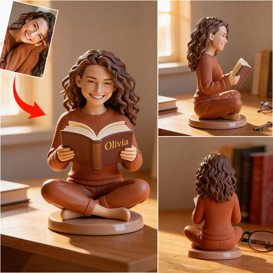Custom Any Photo Love Books - Personalized Book Premium 3D Figurine