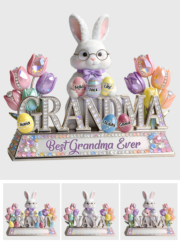 Easter's Peep Perfect Gift For Grandma - Personalized Grandma Custom Shaped Acrylic Plaque