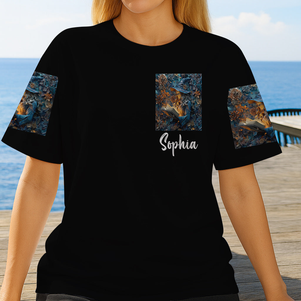 T-shirt personnalisé « Sorcière violette » - Sorcière intégrale