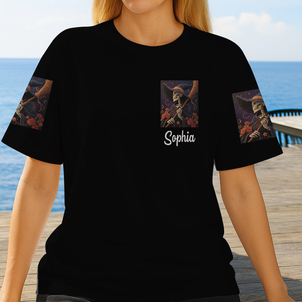 T-shirt personnalisé « Sorcière violette » - Sorcière intégrale