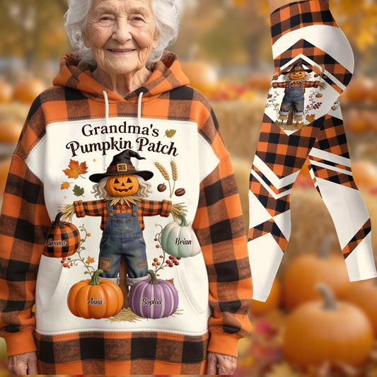 Grandma's Pumpkin Patch - Personalized Grandma Hoodie and Leggings