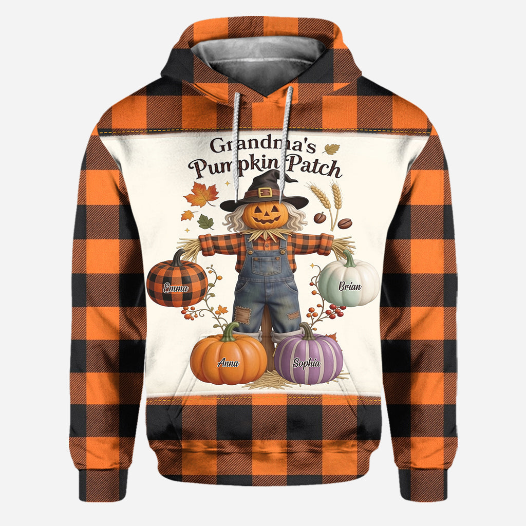 Grandma's Pumpkin Patch - Personalized Grandma Hoodie and Leggings