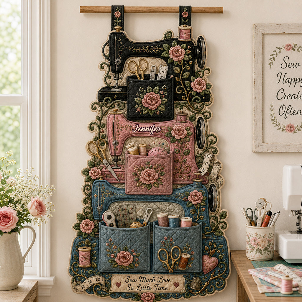 Love Sewing - Personalized Sewing Hanging Organizer